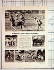 1930s Rosemary Hall Field Hockey Vintage Magazine Article Kayser Goodrich Ads picture