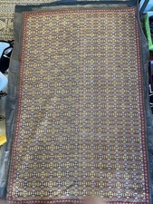 Vintage Welsh Tapestry Blanket Wool Reversible Mid Century Geometric Rug Throw picture