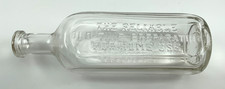 Dr. Peter Fahrney & Sons Co Embossed Clear Glass Medicine Bottle - Nice Looking picture