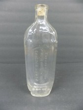 Vintage Dr. Peter Fahrney & Sons Co. Clear Glass Apothecary Medicine Bottle picture