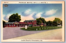 Peebles Motel Swainsboro Georgia Postcard picture