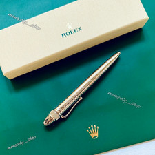 Rolex Vintage-Style Palladium-Finish Ballpoint Pen, New Boxed, Exclusive Ad Gift picture