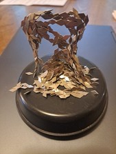 70s VTG CRDL Moldable Kinetic Sculpture Metal DIamonds Desk Puzzle Magnetic Base picture