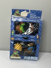 Vtg Franklin The Turtle Deluxe Desktop Set Tape Dispenser Pencil Sharpen Stapler picture