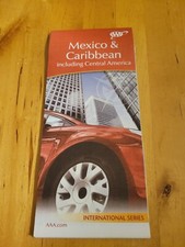 AAA Mexico and Caribbean Map International series CENTRAL AMERICA MAP picture
