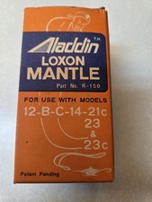 ALADDIN R-150 LOXON MANTLE For Models 12-B-C-14-21C-23 & 23C Old Stock picture