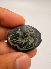 100 AD King Hunting  Old  Roman Seal Engraving Seal Stamp Intaglio Stamp picture