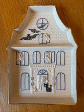 Lenox Halloween Haunted House Candy Dish Tray Plate, In Box picture
