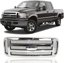 Front Grille Grill Fits FORD F250 05-07 Chrome | Front Grille for 2005-2007, Ver picture