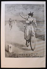 Humber Bicycle London Vintage Poster 1973 Print Repro picture