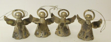 VINTAGE Centurion Collection 4 Silver plated Angel Ornaments Set Of 4 picture
