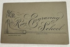 1900’s Rees Engraving School Est. 1890 Elmira, New York Trade School Booklet picture