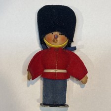 Vintage Great Britain Soldier Guard Christmas Ornament England, Scotland picture