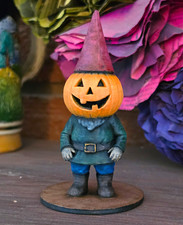 Halloween Themed Garden Gnome With Pumpkin Head/3d Printed/hand Painted picture