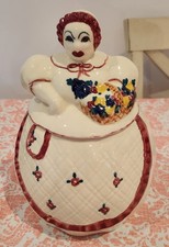 Vintage 40’s Abingdon Art Pottery Ceramic Little Old Lady  Cookie Jar.  Excellen picture
