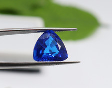 7.75 Ct Natural Certified Light Blue Sapphire – Trillion Cut Loose Gemstone picture