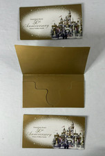 Disneyland Disney Dollar Gold Envelopes Lot of 3 Disneyland 50th Anniversary picture