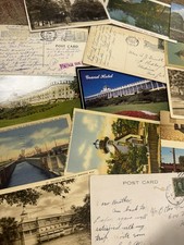 100 Vintage Postcards Lot Mixed Scenic Travel Cards Bulk Random curiosity lot  picture
