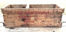 Vintage Antique New Jersey Fireworks Manufacturing Inc Wooden Shipping Crate picture