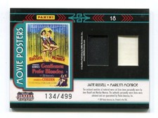 2011 Panini Americana Jane Rusell Marilyn Monroe Personally Worn Swatches 134/49 picture