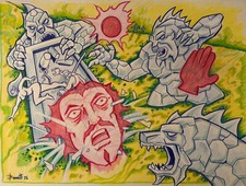 DIAMOND DRAGONS    ** MIKE BENNETT'S  ORIGINAL  ART   (2025) 03/10/25 picture