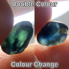 2.15 CRT’s Amazing Facet Grade Blue Green Colour Rough (Teal) Sapphire Piece picture