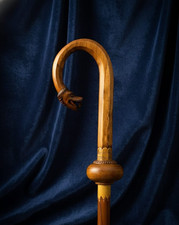 Wood CROZIER Polish Staff Crosier Bishop Quality Craftsmanship, 72