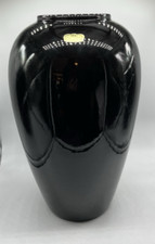 Vintage Royal Haeger Pottery USA Floor Vase Gloss Ebony Black 4304 1990s 13