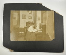 1908 Susquehanna Iron Co Antique Photo Woman Telephone Office Columbia PA picture