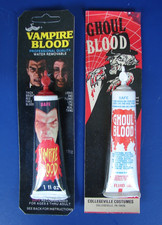 Vintage Halloween Collegeville GHOUL BLOOD & Imagineering VAMPIRE BLOOD Dracula picture
