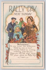 Vintage Rally Day Sunday School Children Postcard G&W Co. New York City picture