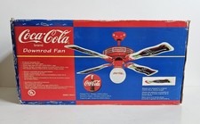 Rare Coca Cola Downrod Ceiling Fan 44