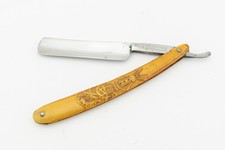 Vintage Straight Razor 5/8 WM Elliot & Co Fancy Celluloid Scales Hollow SR1768 picture