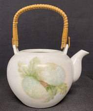 Japanese-Style Teapot with Wicker Handle No Lid picture