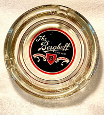 THE BERGHOFF Restaurant Chicago Illinois Vintage Glass Ashtray picture
