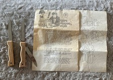 Mephisto Magic KNIFE THRU COAT Vintage Belgium Pradel Inox Knives Instructions picture