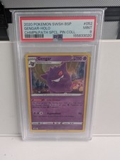 Pokémon TCG Gengar SWSH052 Black Star Promo Holo Card PSA 9 English picture