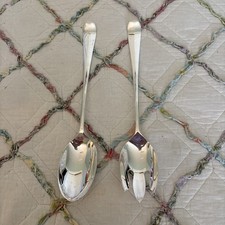 Silverplate Salad Server Set 13 Inch Salad Spoon And Fork S G England picture