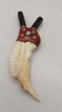 Peruvian Kuripe Unisex Handmade Chonta Wood Hummingbird Bone picture