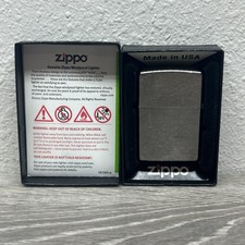 AUTHENTIC Brand New ZIPPO WINDPROOF LIGHTER Regular Brushed Chrome 2015 picture