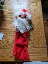Cute Vintage Norfin TROLL By Smithy Christmas Stocking Large Head (B15) picture