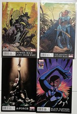 BLACK PANTHER Variant Set Lot WORLD OF WAKANDA #1 1:25 Variant Shuri picture
