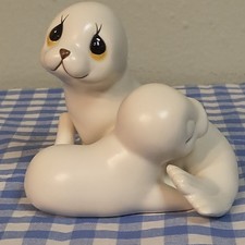 Mother And Pup Seal Figurines Made By Oxford In Mexico White In Box picture