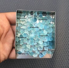 Beautiful Blue Aquamarine 20 Pieces Raw Size 6-8 MM Aquamarine Rough Stone Bulk picture