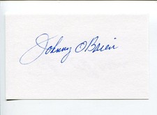 Johnny O'Brien Pittsburgh Pirates St. Louis Cardinals Brewers Signed Autograph picture