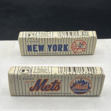 Vintage New York Yankees/Mets Vintage Gum Sticks Unopened Rare picture