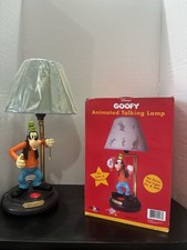 Disney Goofy Vintage Animated Talking Lamp Movement and Sound Works Tested picture