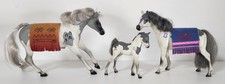 RARE Marchon Empire Industries Grand Champion Pinto Indian Family horse set picture
