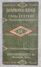 Antique Vtg Shapleigh Hardware Diamond Cutters Food Choppers & Recipes Booklet picture