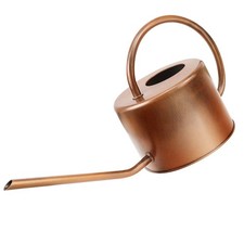40 oz Decorative Copper Colored Galvanized Steel Watering Can - Easy Pour Goo... picture